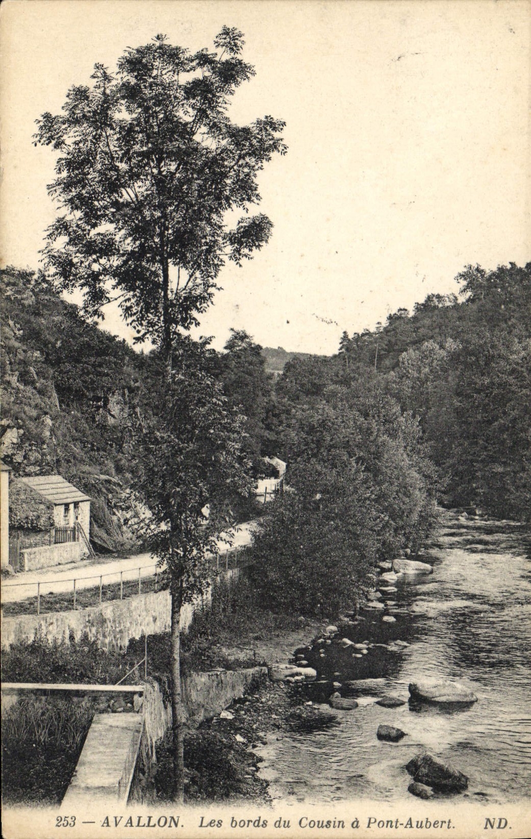 CPA Avallon Les bords du Cousin a Pont Aubert 