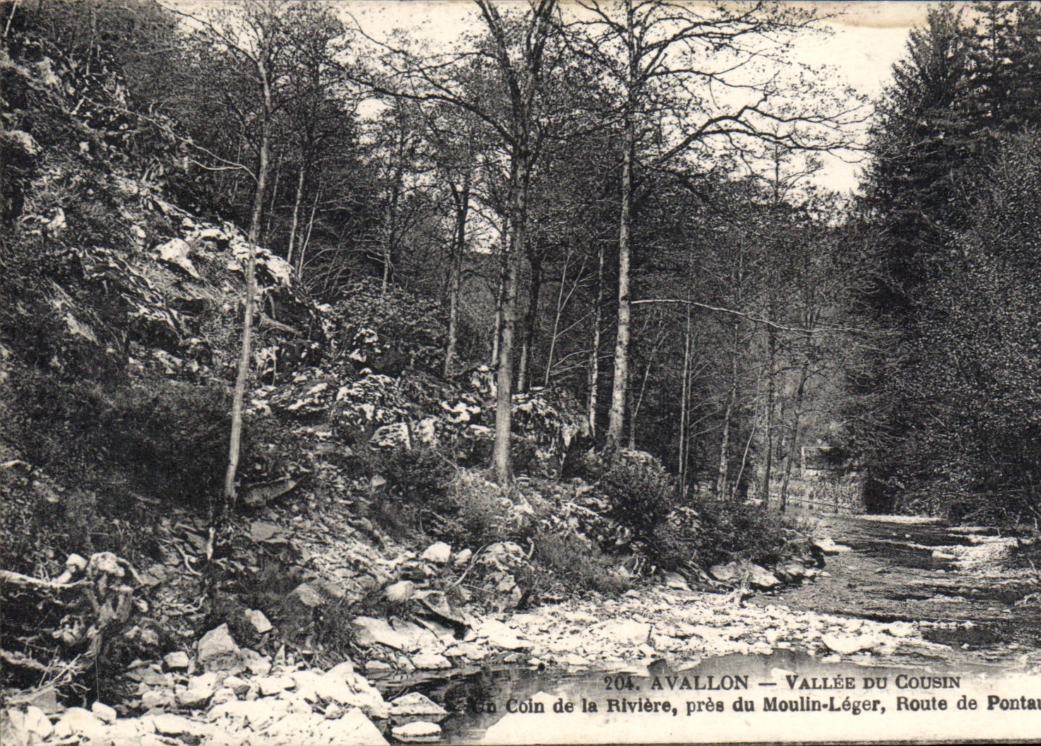 CPA Avallon Vallee du Cousin Un Coin de la Riviere pres du Moulin Leger