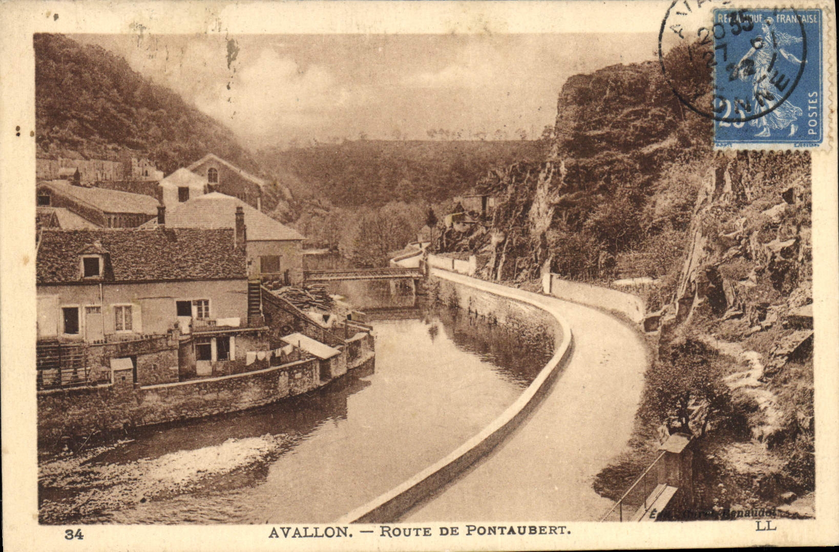 CPA Avallon Route de Pontaubert 
