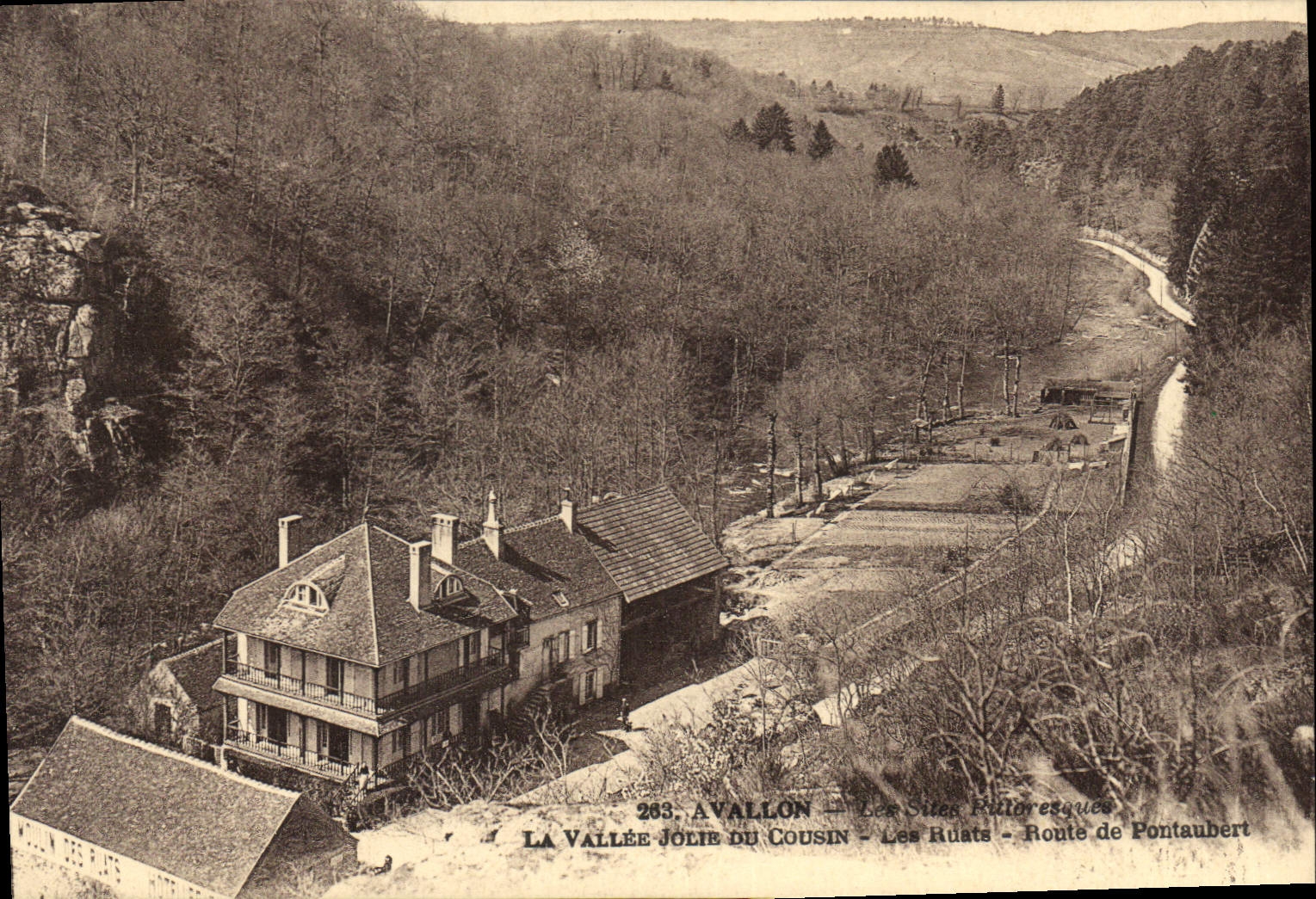 CPA Avallon Les Sites Pittoresques La Vallee Jolie du Cousin Route de Pontaubert 