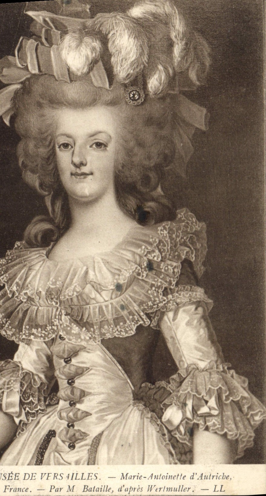 CPA Musee de Versailles Marie Antoinette d'Autriche France par M Bataille d'apres Wertmuller 
