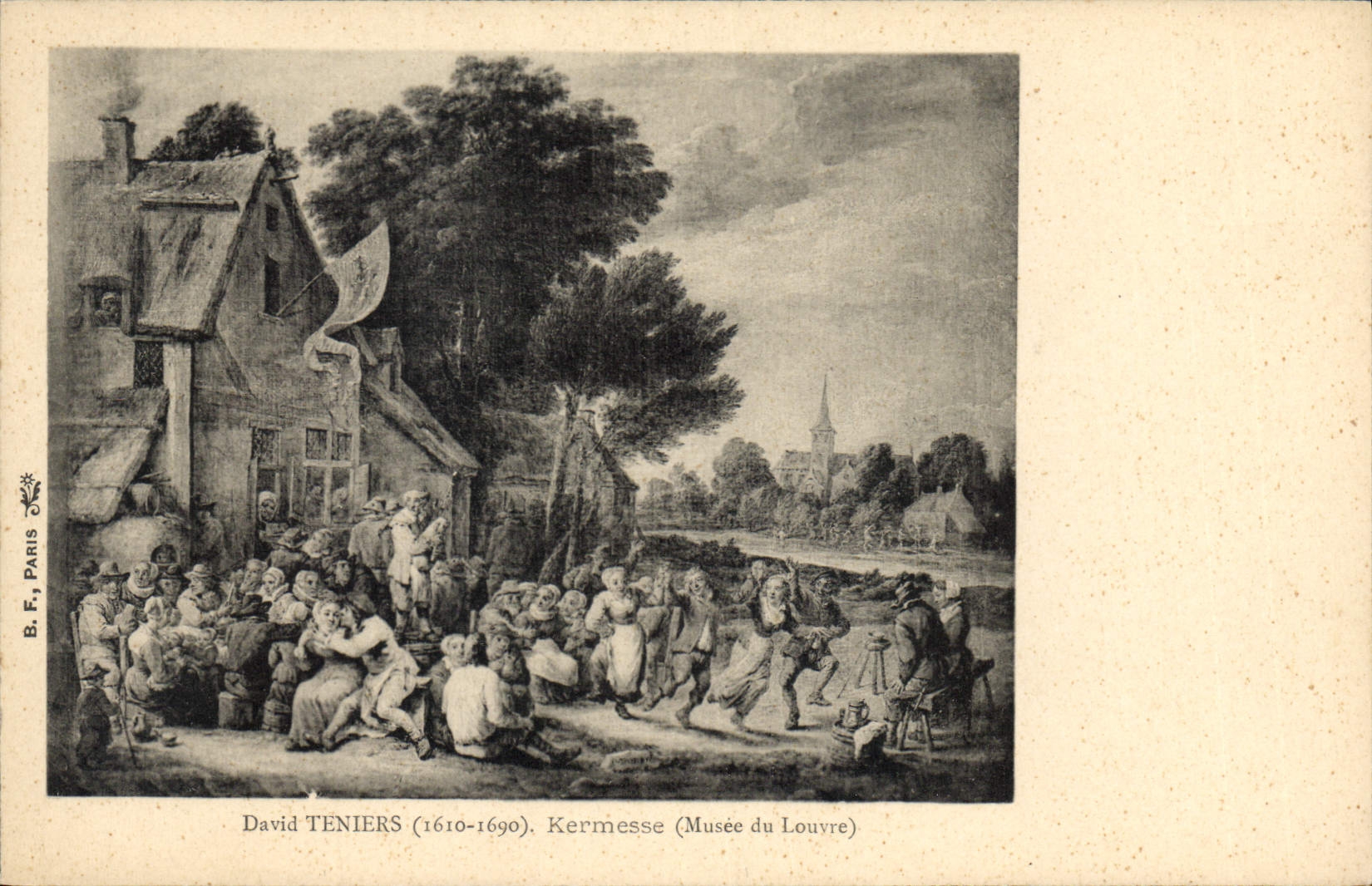 CPA David Teniers Kermesse Musee du Louvre