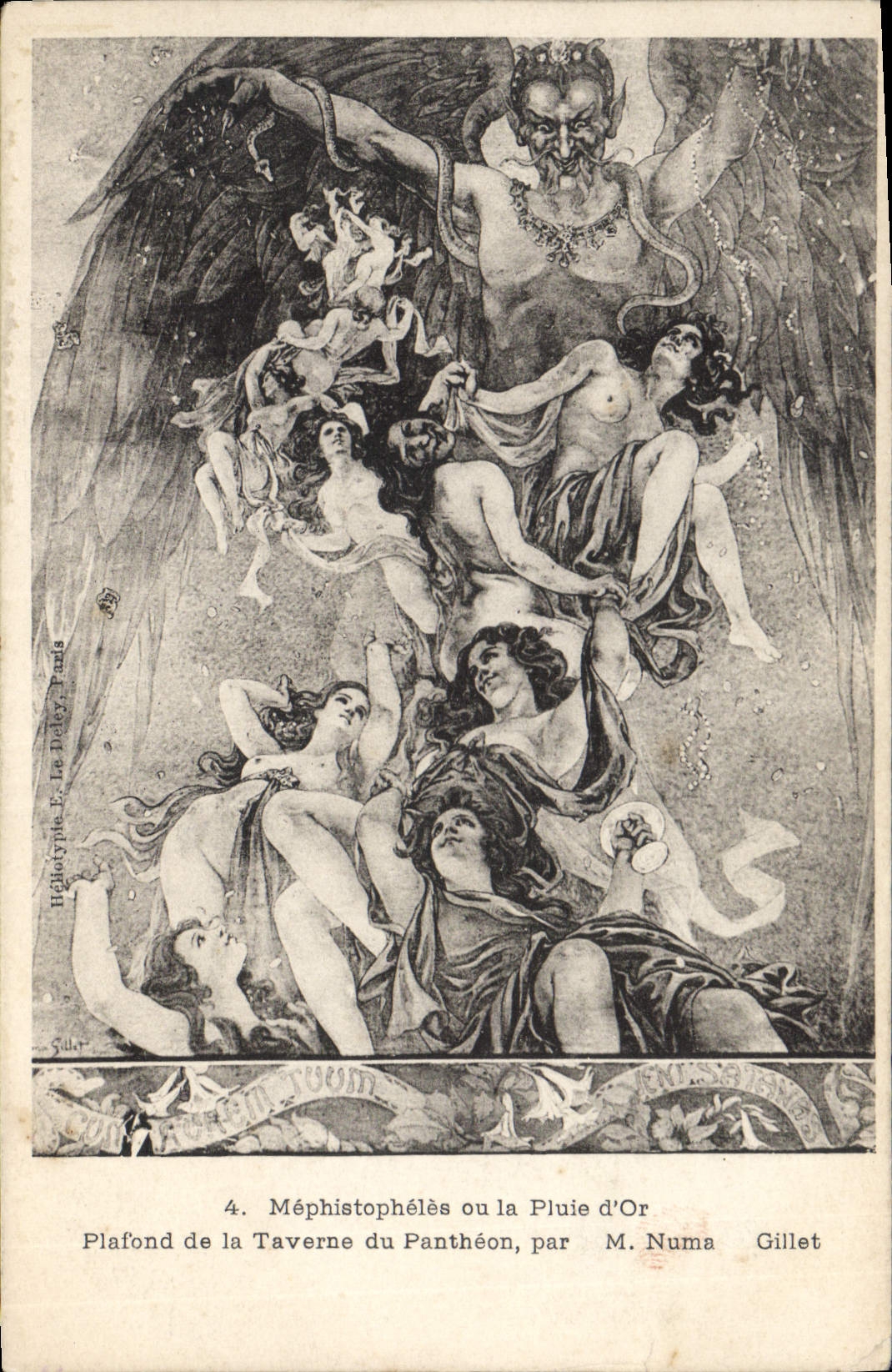 CPA Mephistopheles ou la Pluie d'Or Plafond de la Taverne du Pantheon 