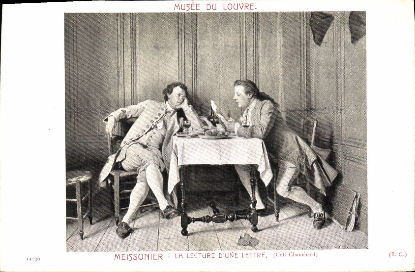 CPA Musee du Louvre Meissonier La lecture d'une lettre