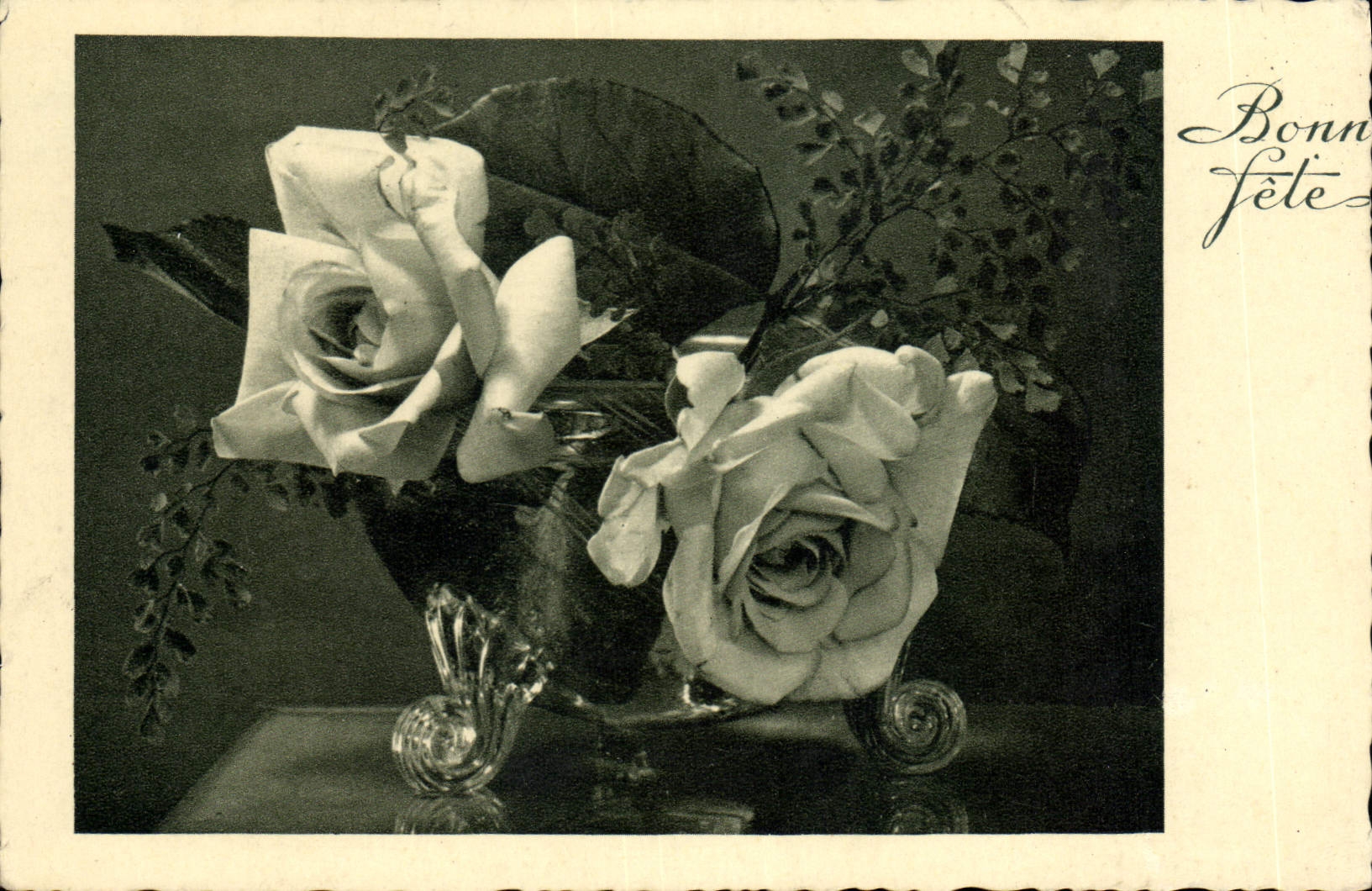 CPA Bonne fete Fleurs