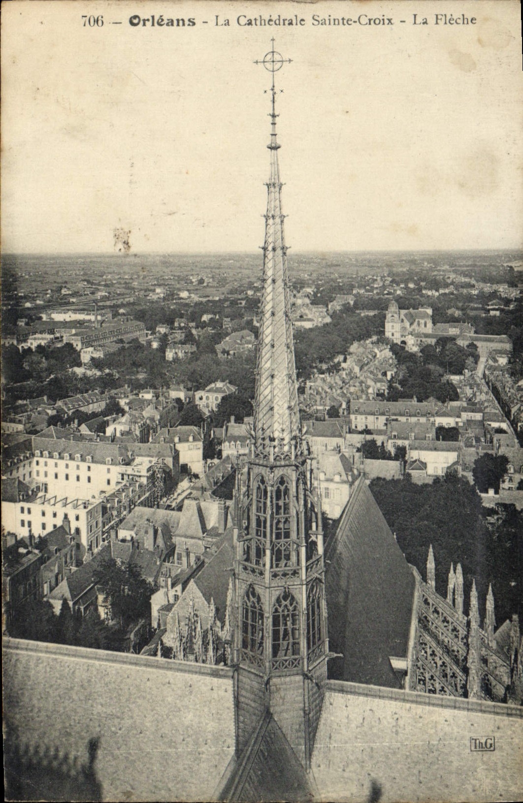 CPA Orleans La Cathedrale Sainte Croix La Fleche 