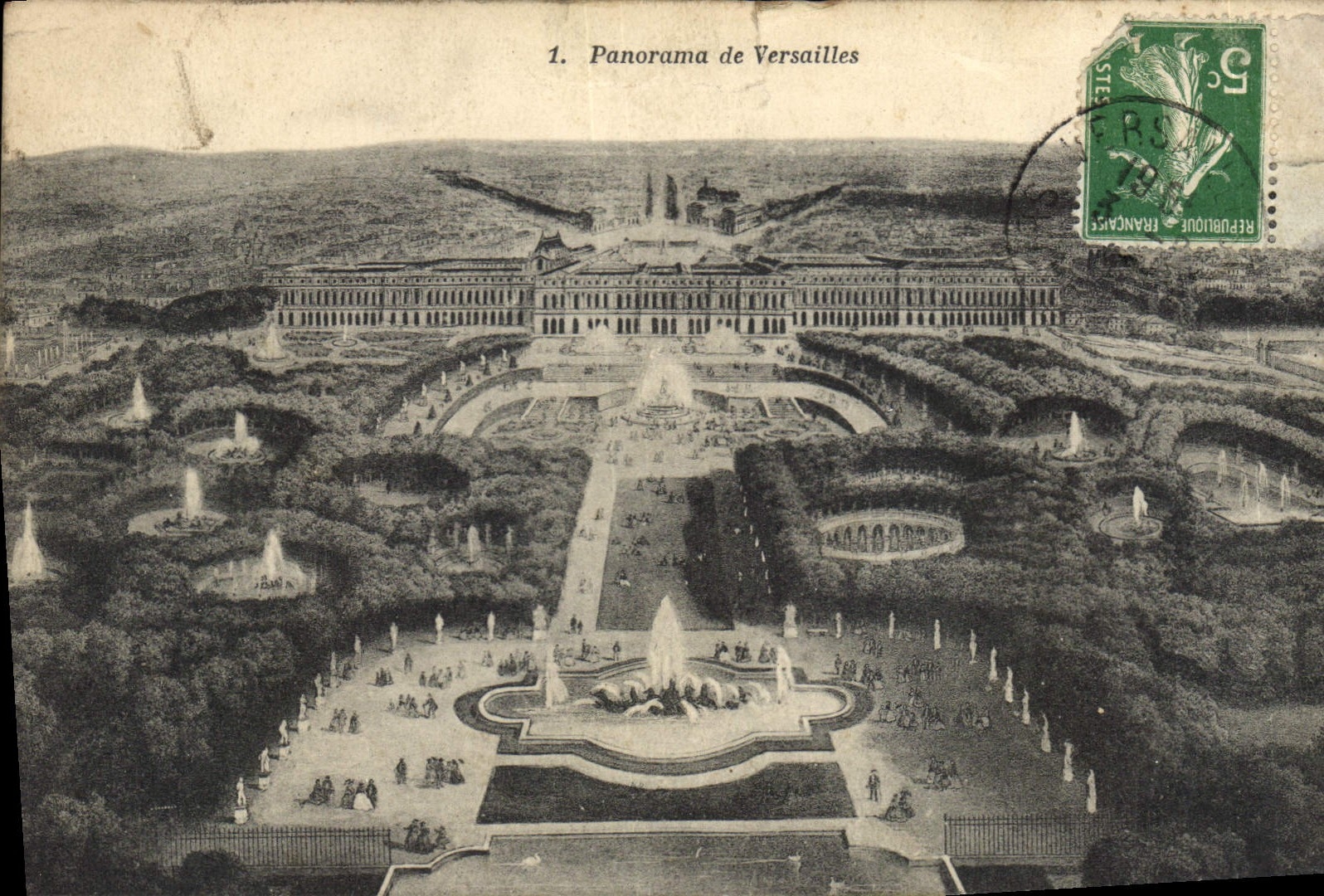 CPA Panorama de Versailles 