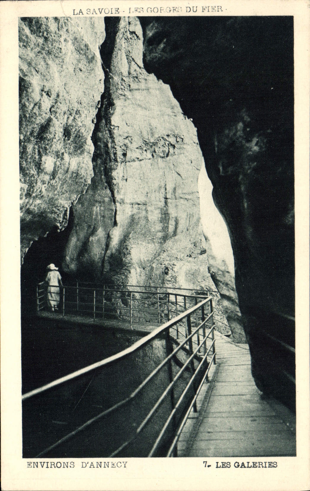 CPA La Savoie Les Gorges du Fier Environs d'Annecy les Galeries