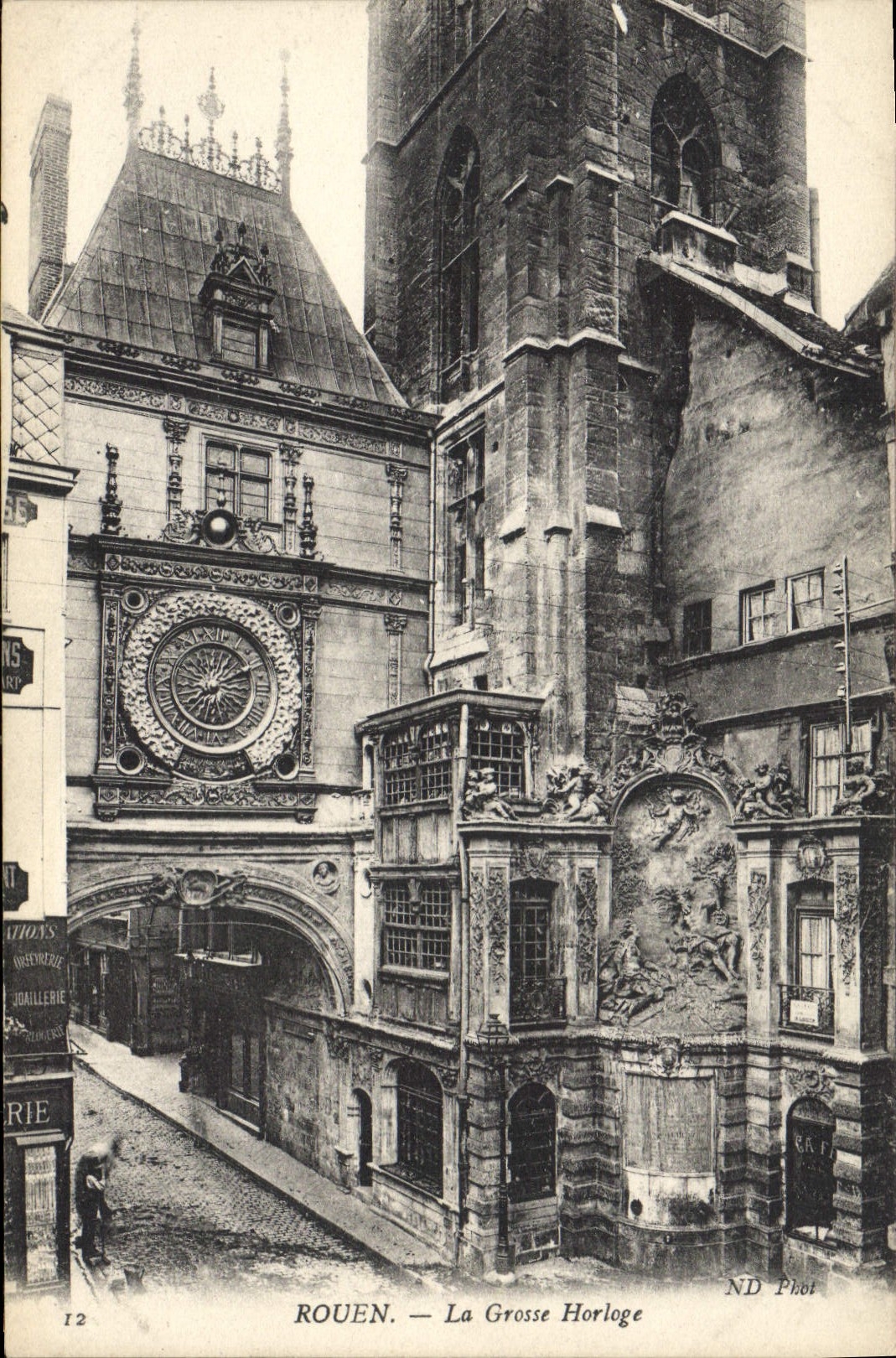 CPA Rouen La Grosse Horloge 