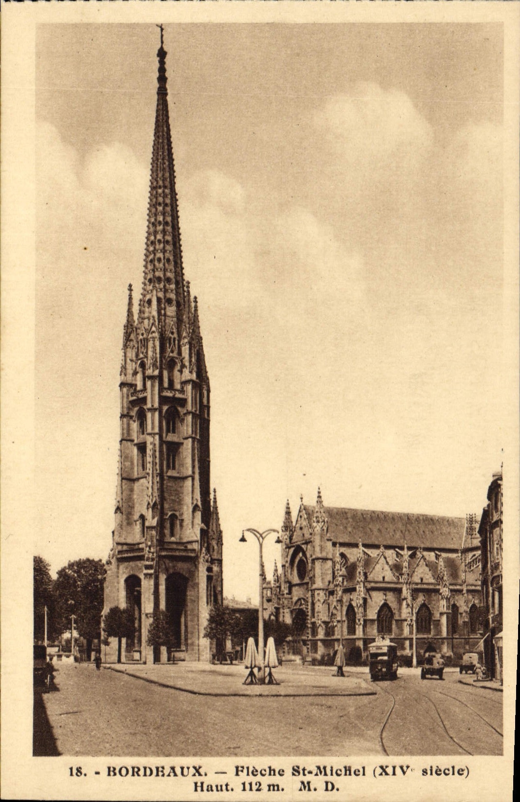 CPA Bordeaux Fleche St Michel 