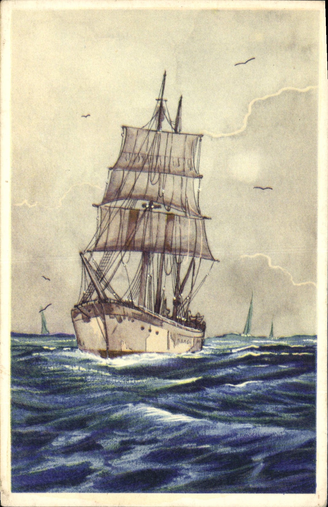 CPA Bateau Voilier
