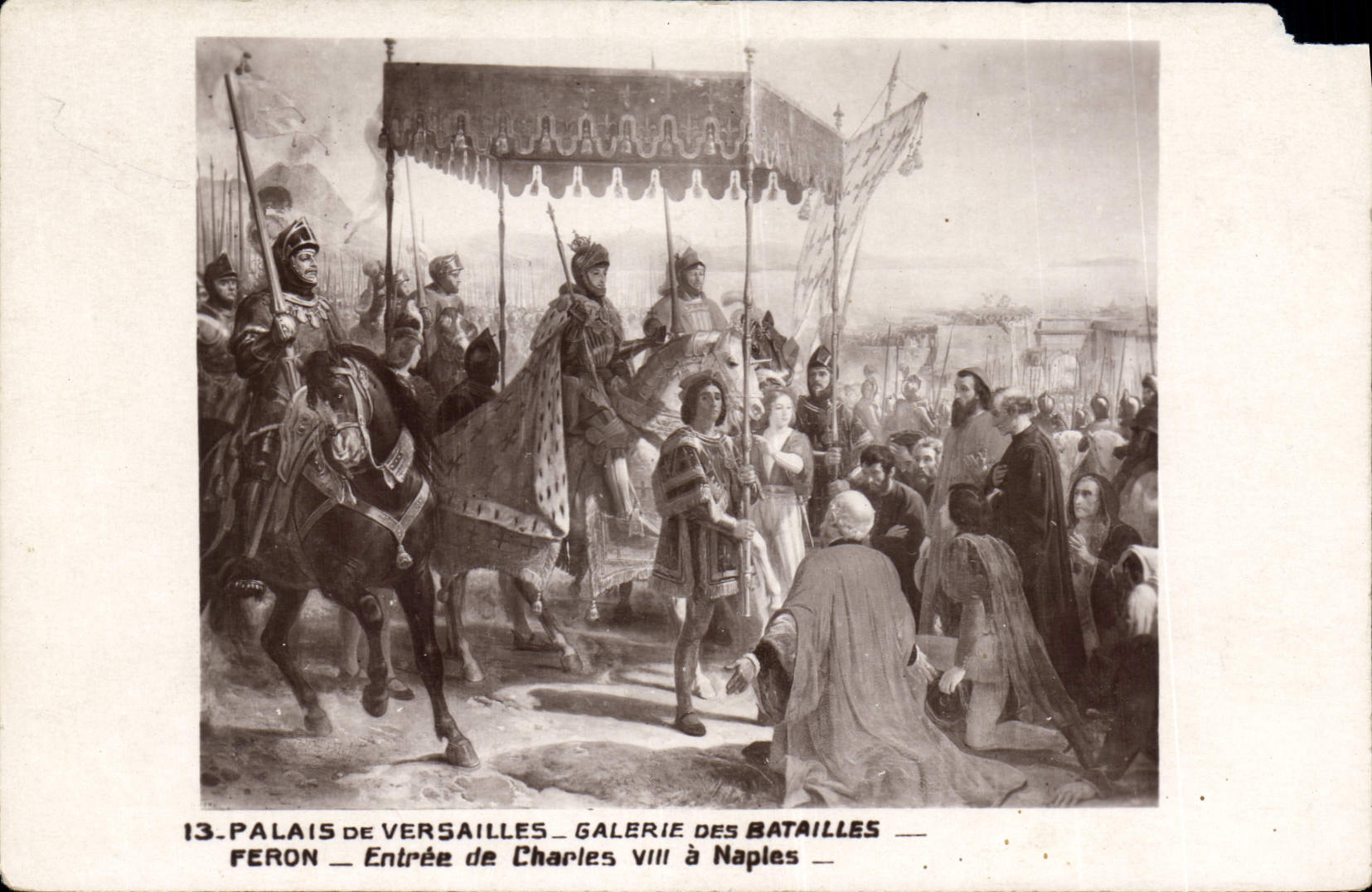 CPA Palais de Versailles Galerie des Batailles Feron 