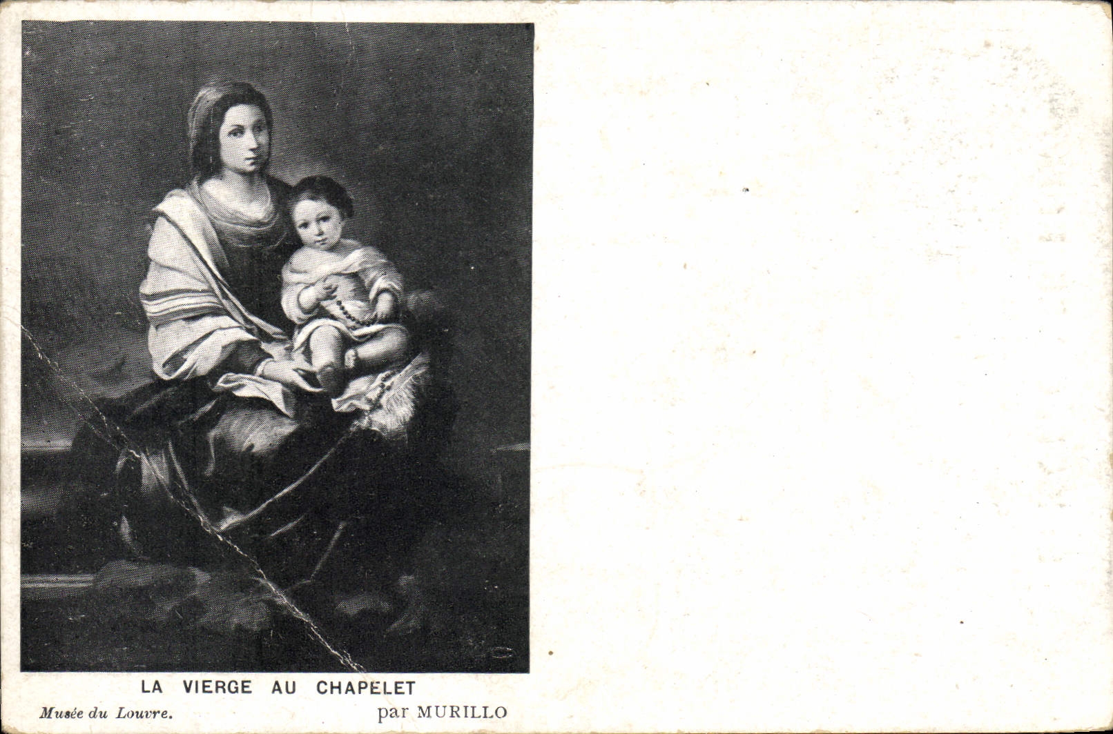 CPA Musee du Louvre La Vierge au Chapelet Murillo