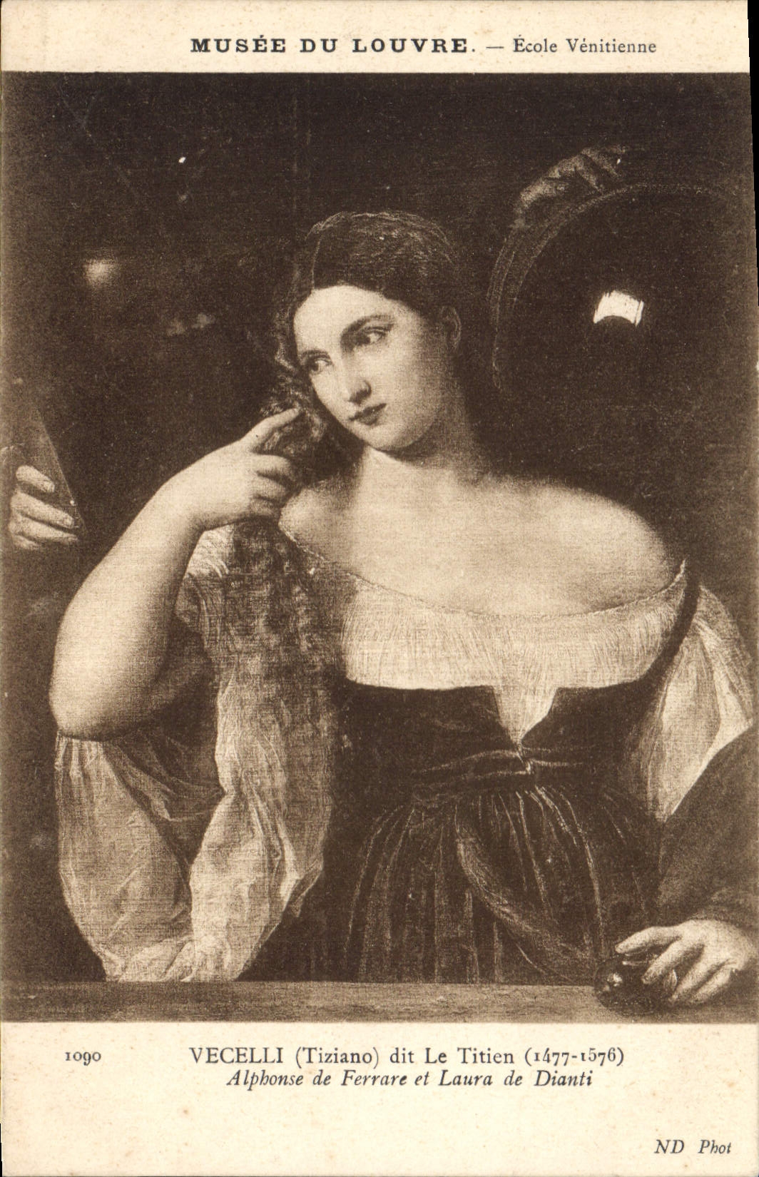 CPA Musee du Louvre Ecole Venitienne Vecelli Tixiano dit le Titien 