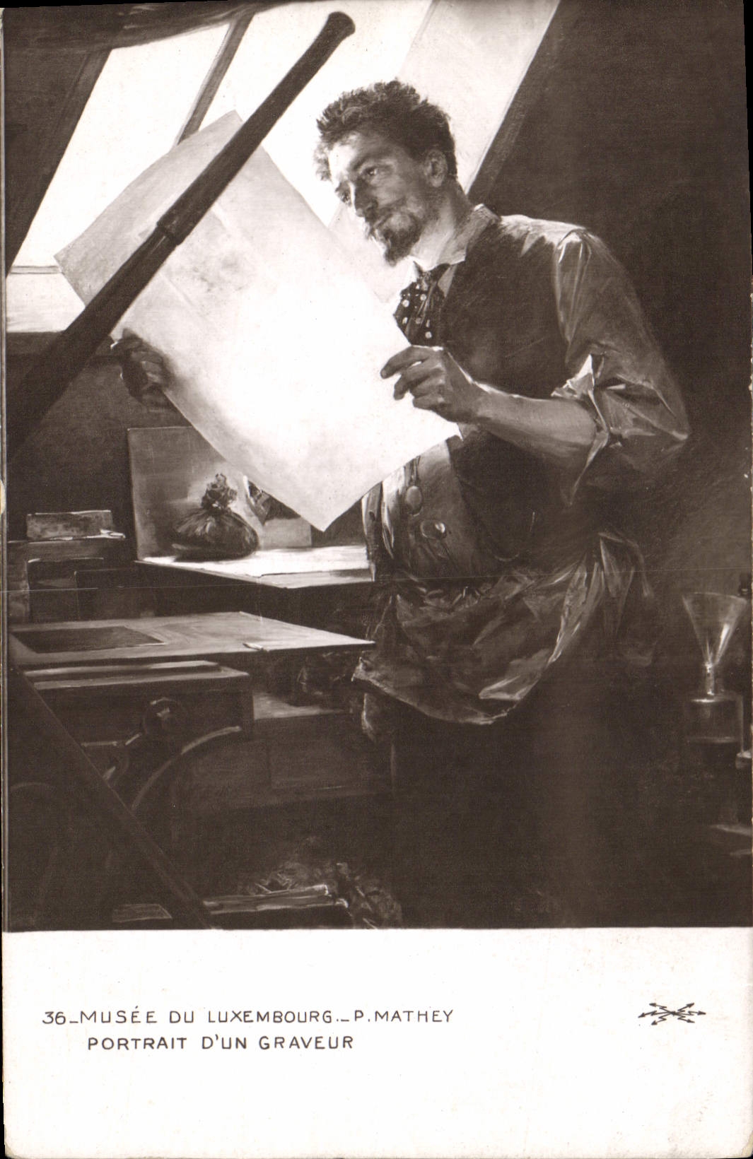 CPA Musee du Luxembourg Portrait d'un Graveur 