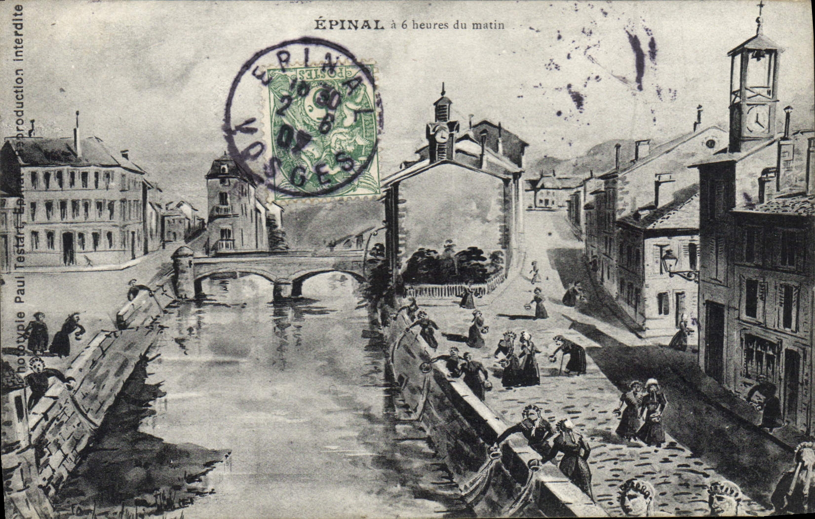 CPA Epinal a 6 heures du matin 