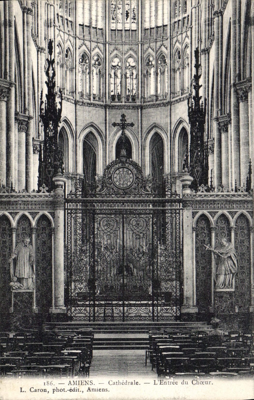 CPA Amiens Cathedrale L'Entree du Choeur 