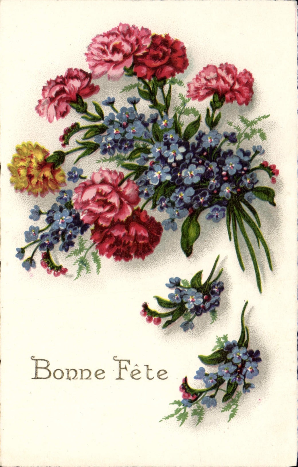 CPA Bonne Fete Fleurs