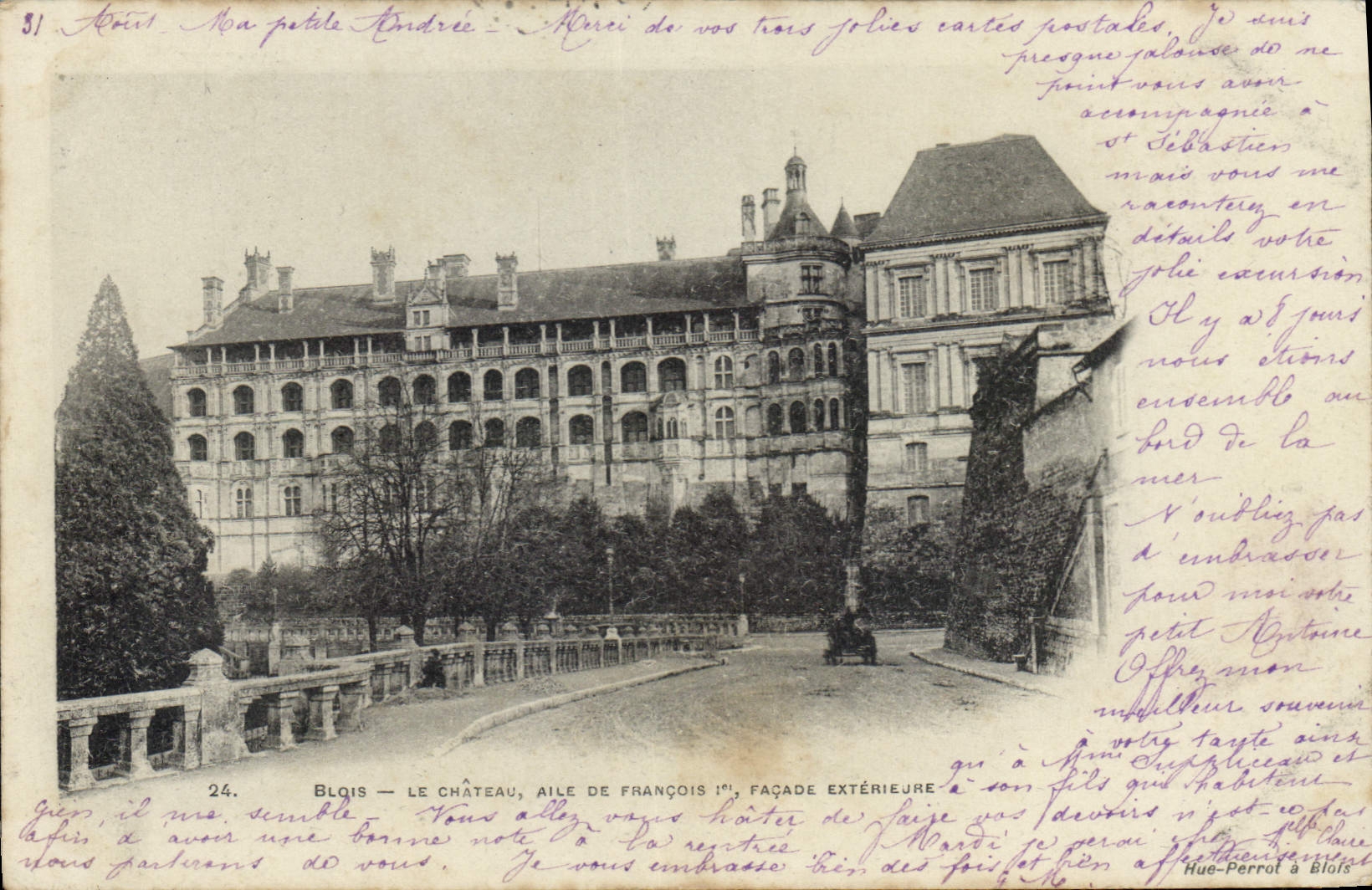 CPA Blois Le Chateau Aile de Francois Facade Exterieure