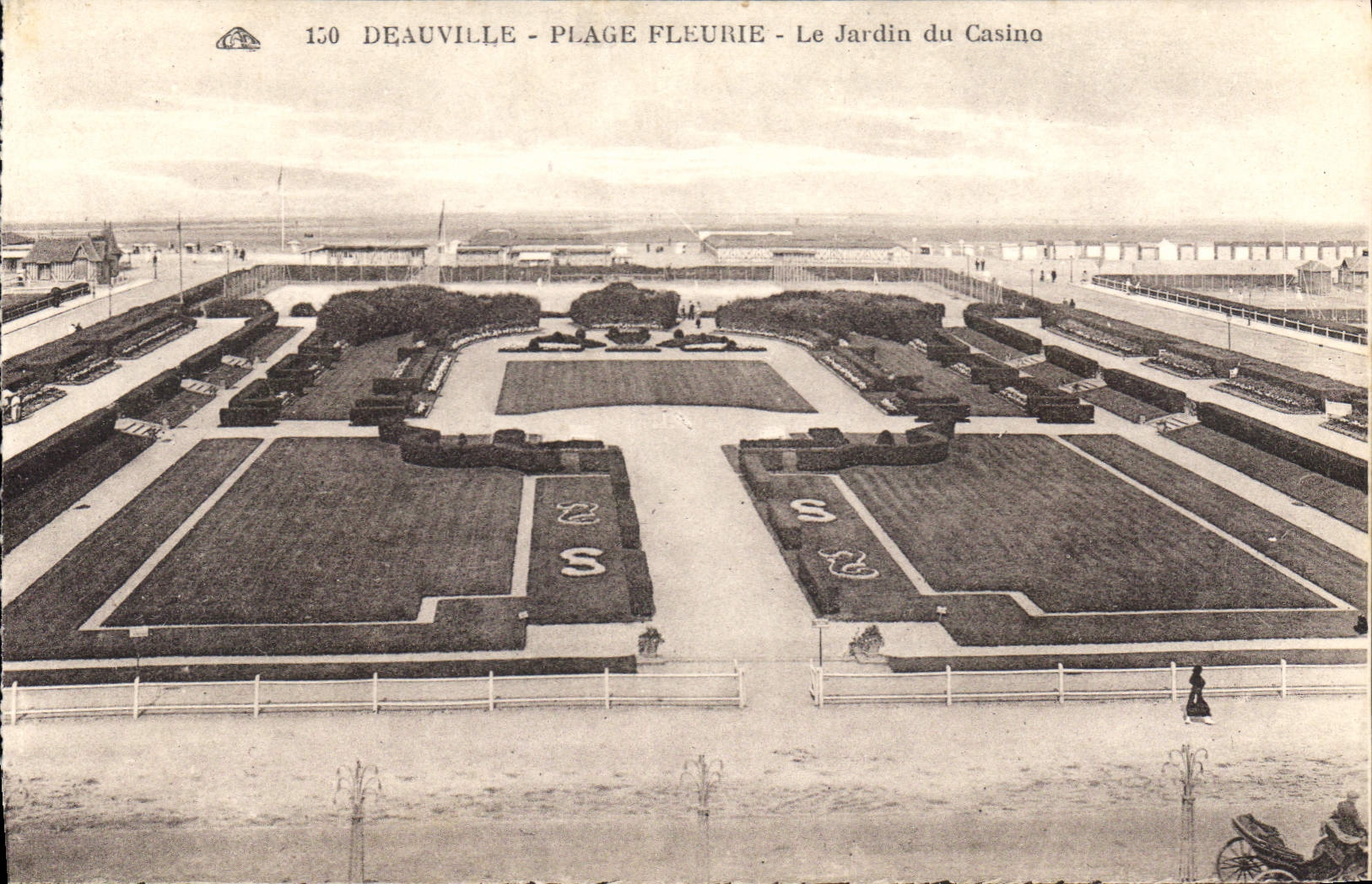 CPA Deauville Plage Fleurie Le Jardin du Casino
