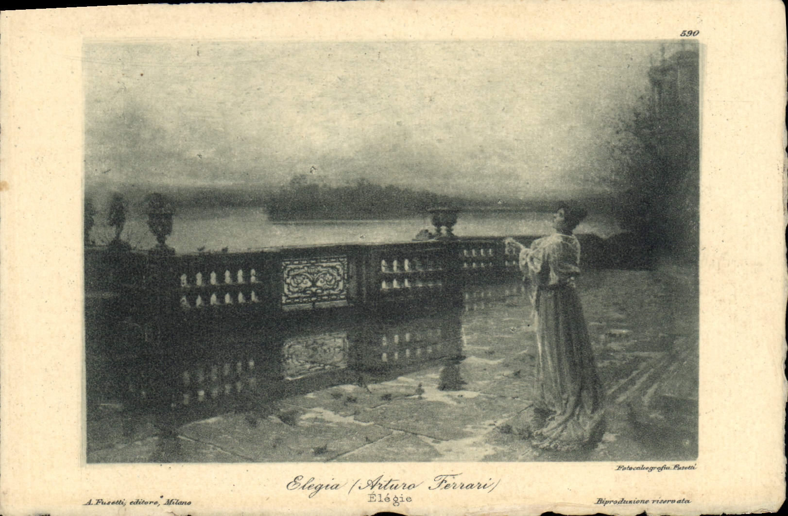 CPA Elegia Arturo Ferrari 