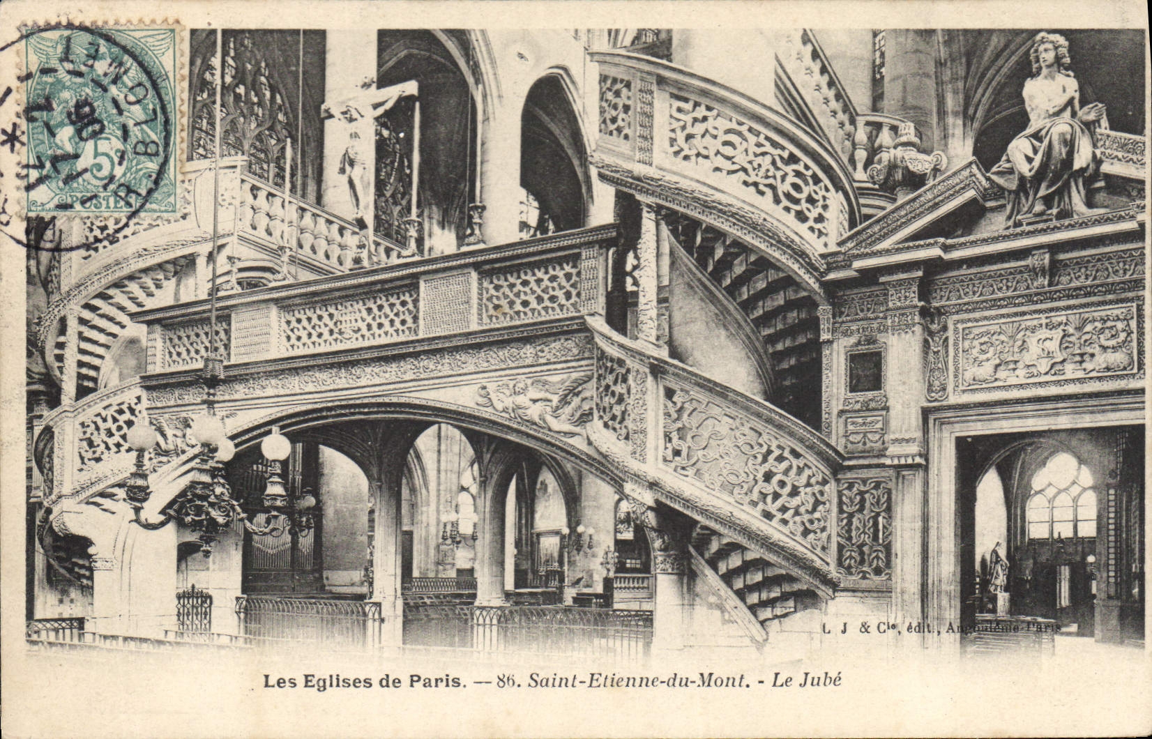 CPA Les Eglises de Paris Saint Etienne du Mont Le Jube