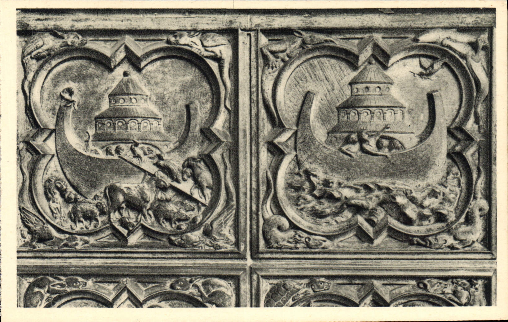 CPA Paris La Sainte Chapelle Portail de la Chapelle haute Le Deluge