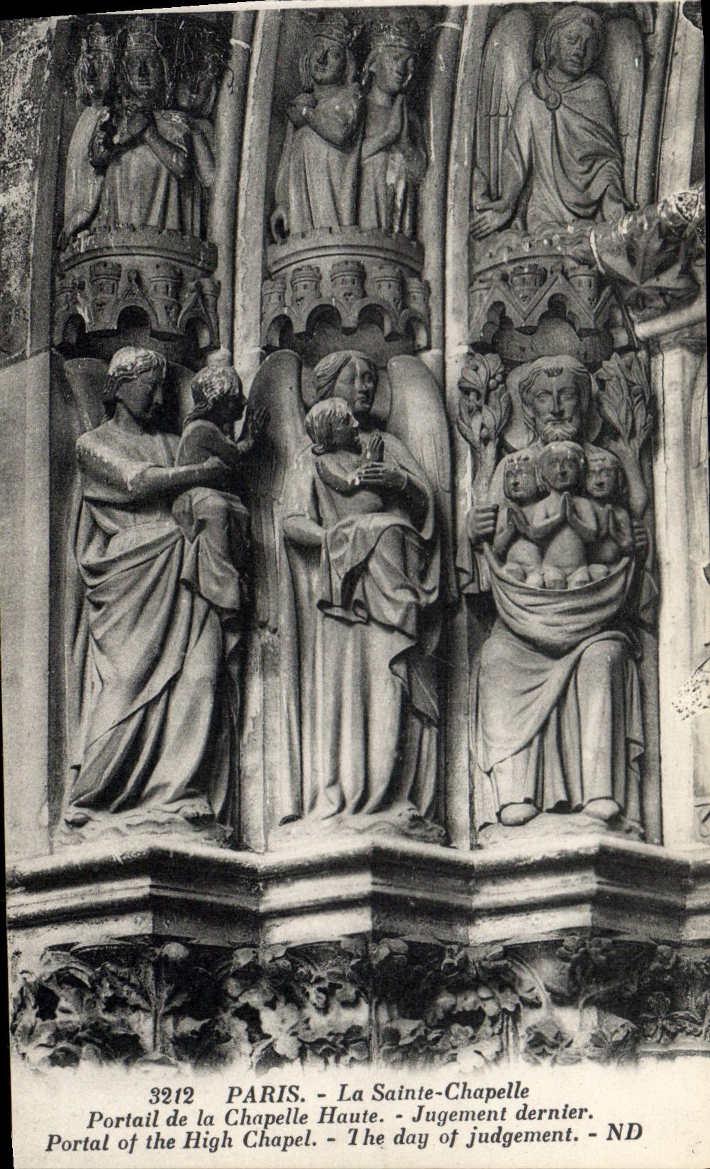 CPA Paris La Sainte Chapelle Portail de la Chapelle Haute