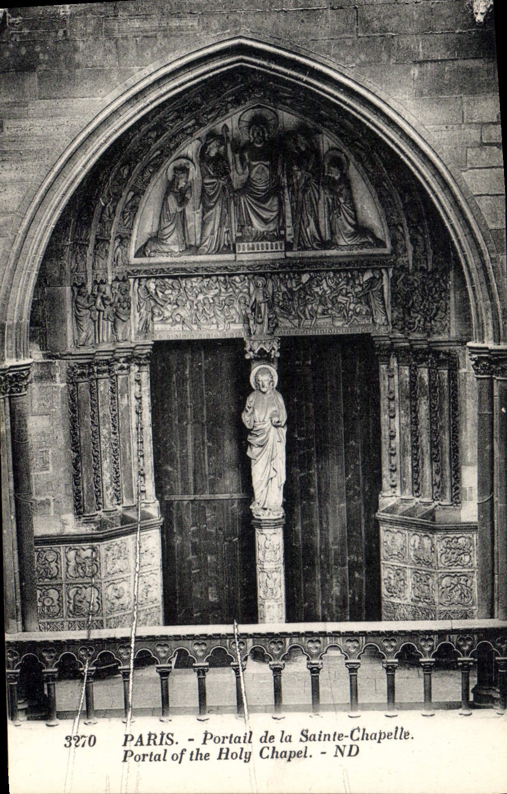 CPA Paris Portail de la Sainte Chapelle 