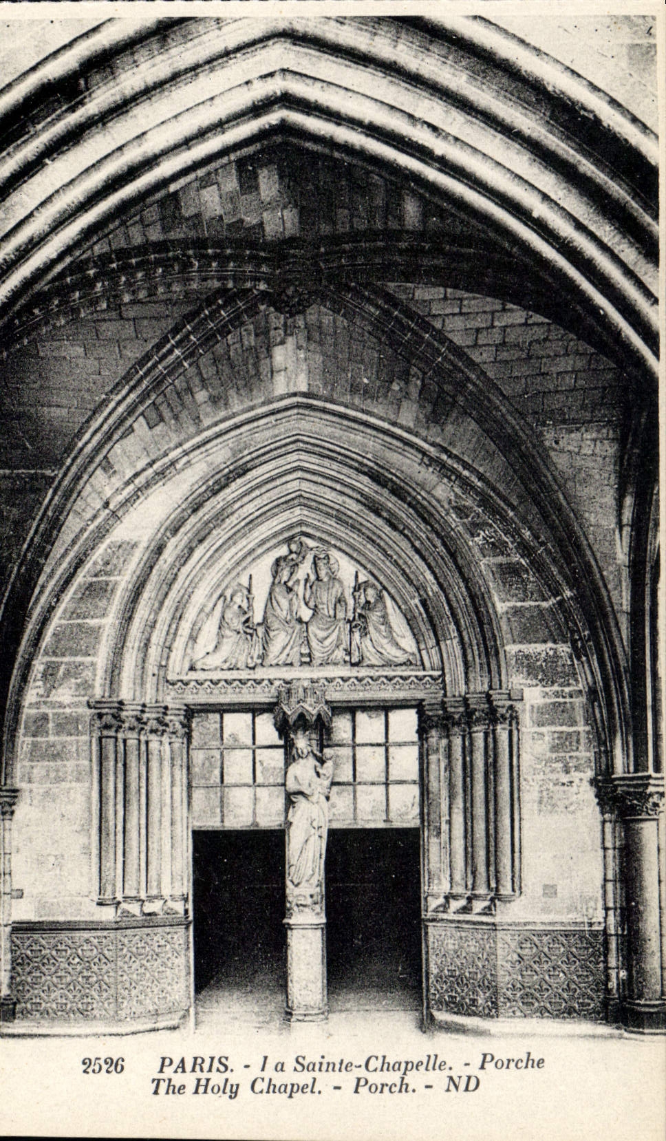 CPA Paris La Sainte Chapelle Porche 