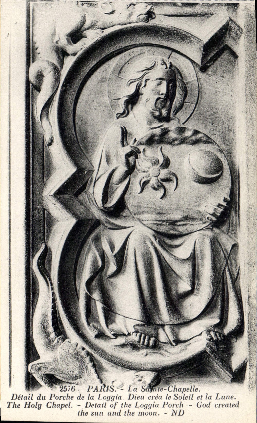 CPA Paris La Sainte Chapelle Detail du Porche de la Loggia 