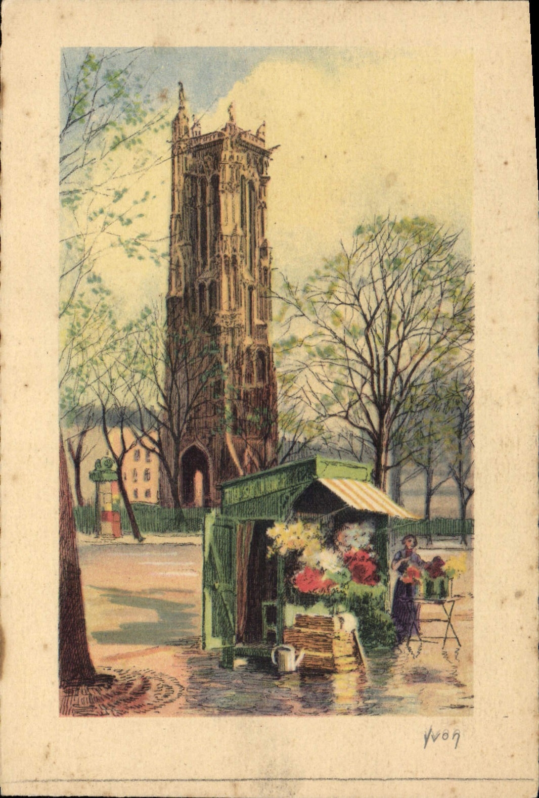 CPA Paris La Tour Saint Jacques 