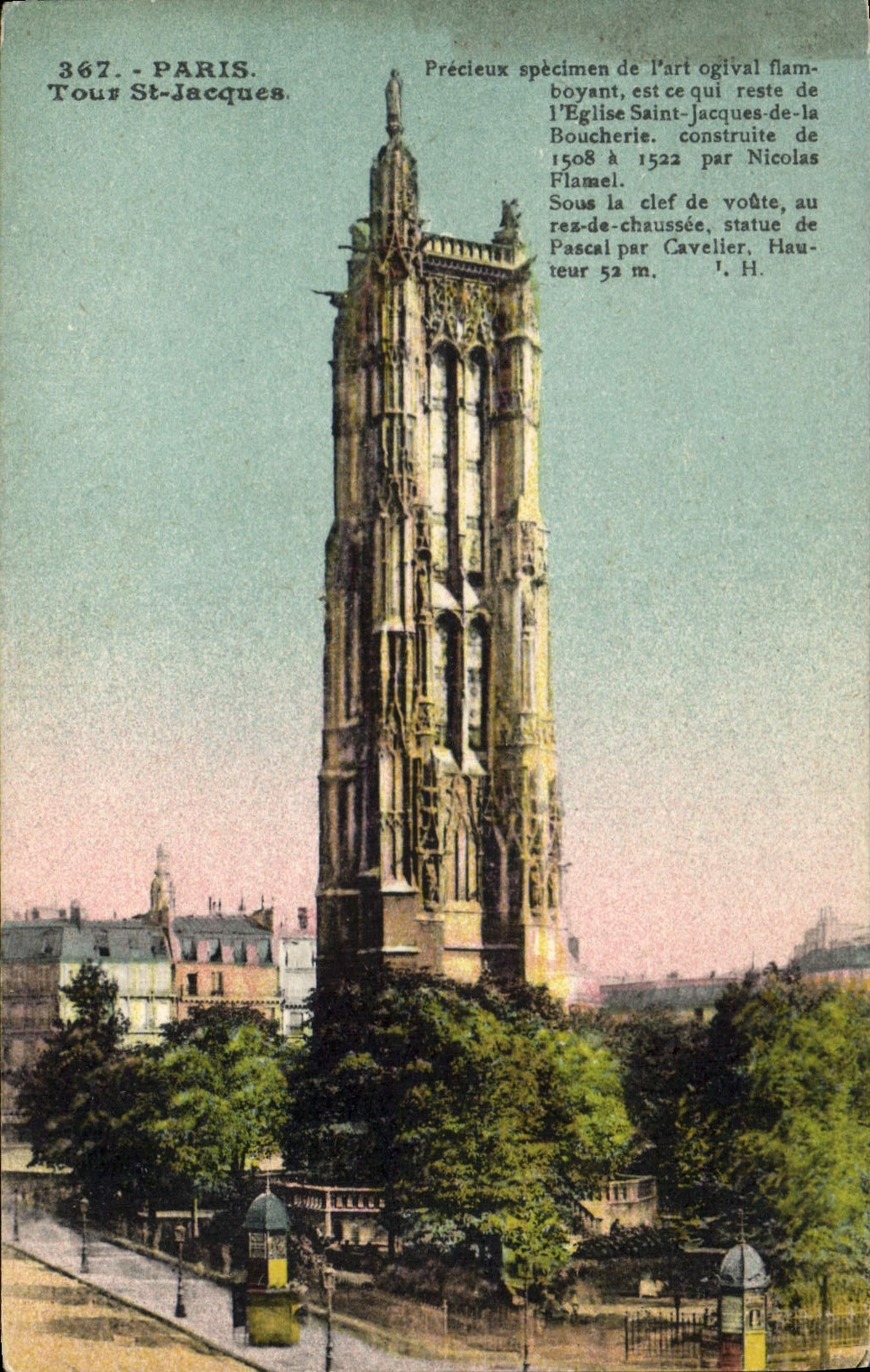 CPA Paris Tour St Jacques 