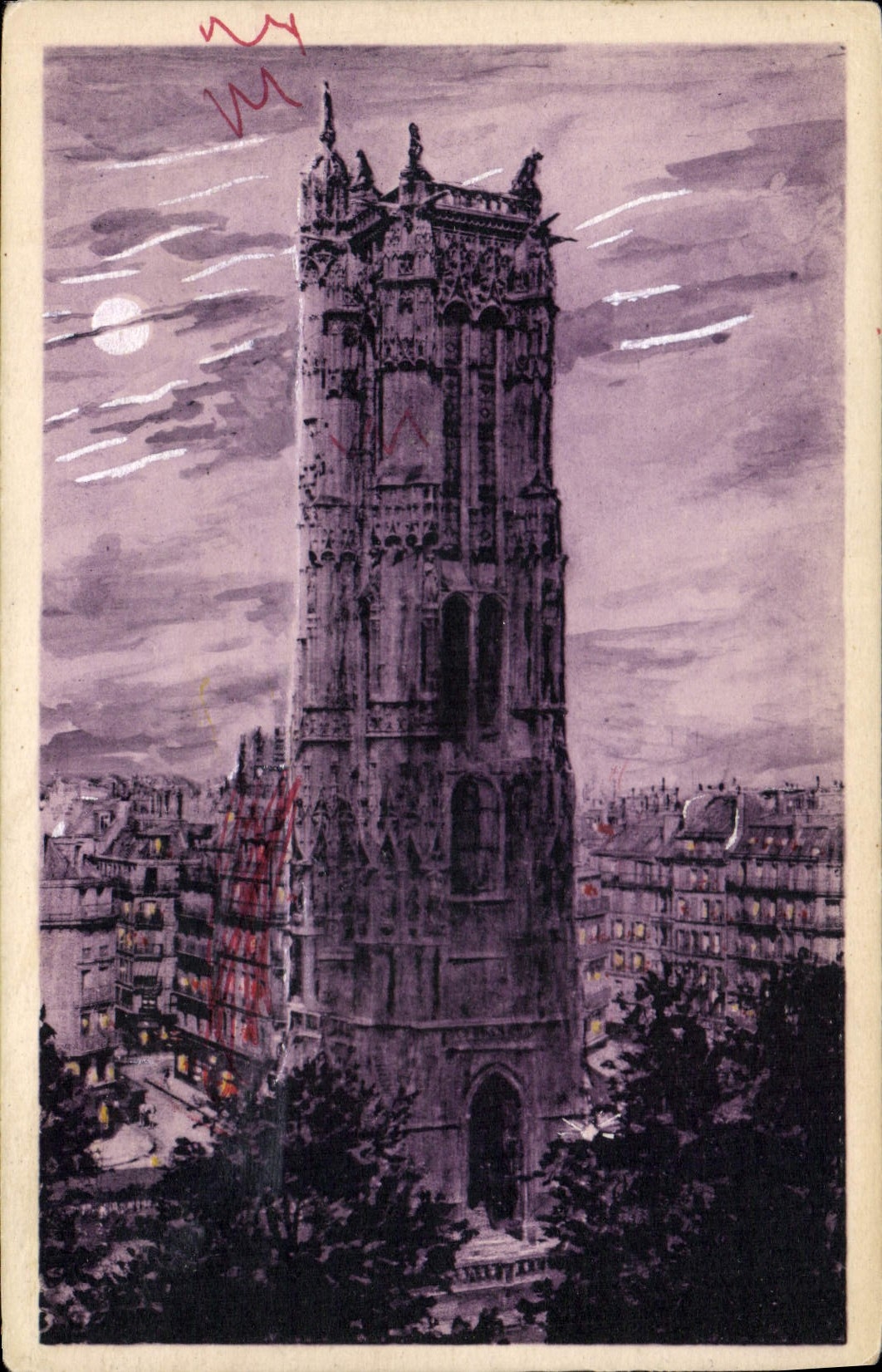 CPA Paris La Tour St Jacques 