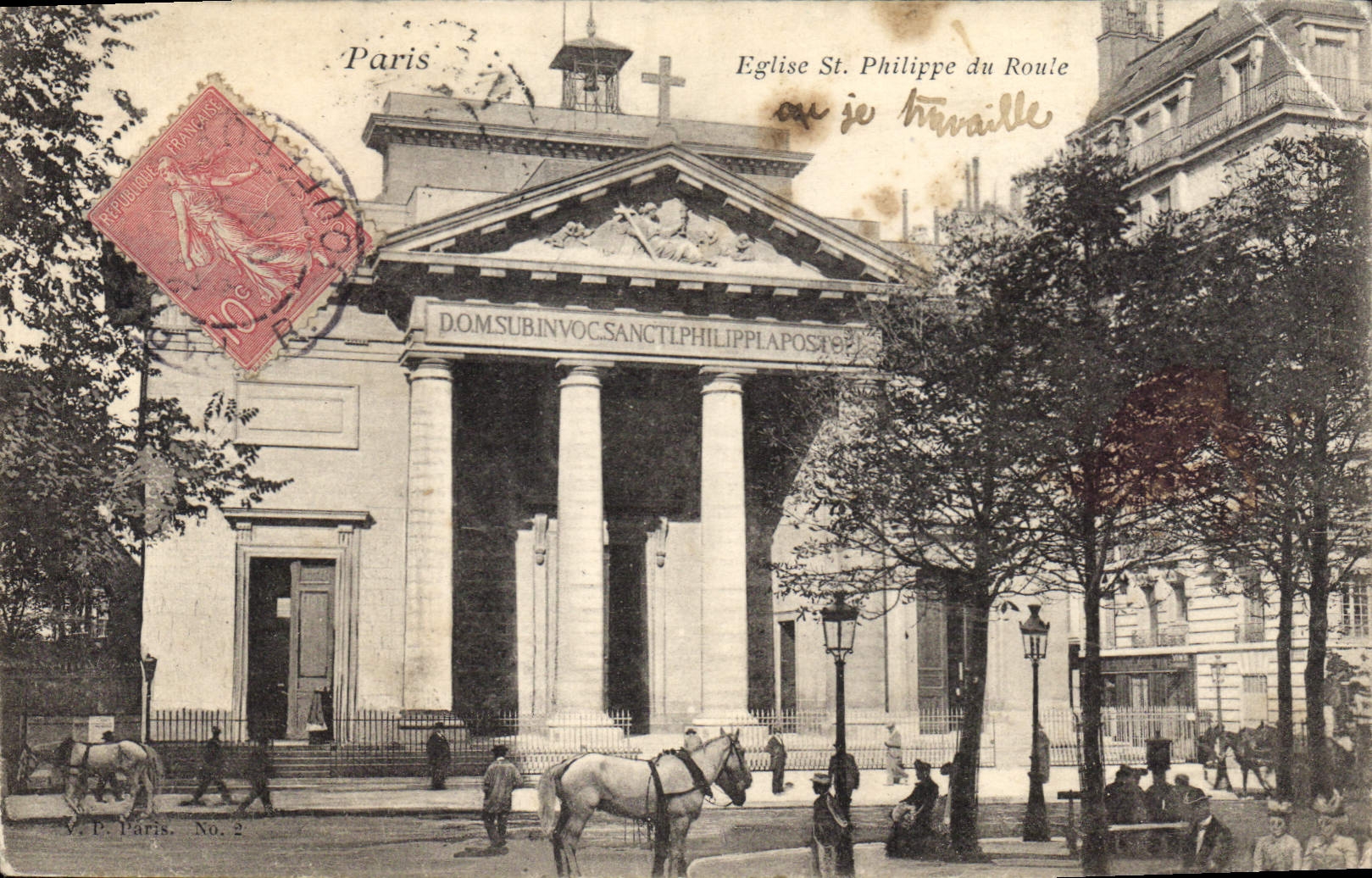 CPA Paris Eglise St Philippe du Roule 