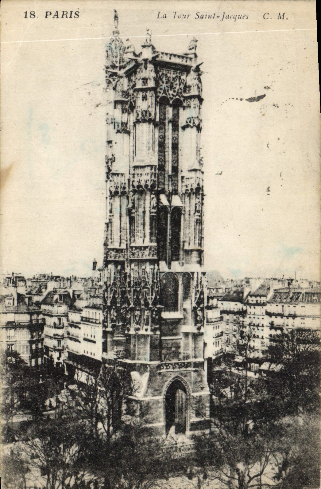 CPA Paris La Tour Saint Jacques 