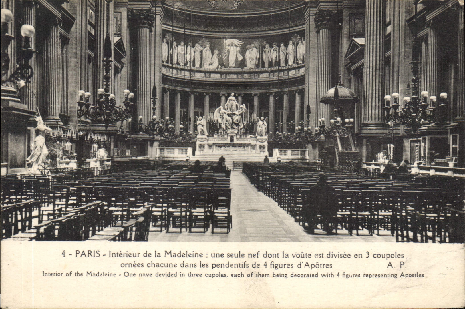 CPA Paris Interieur de la Madeleine 