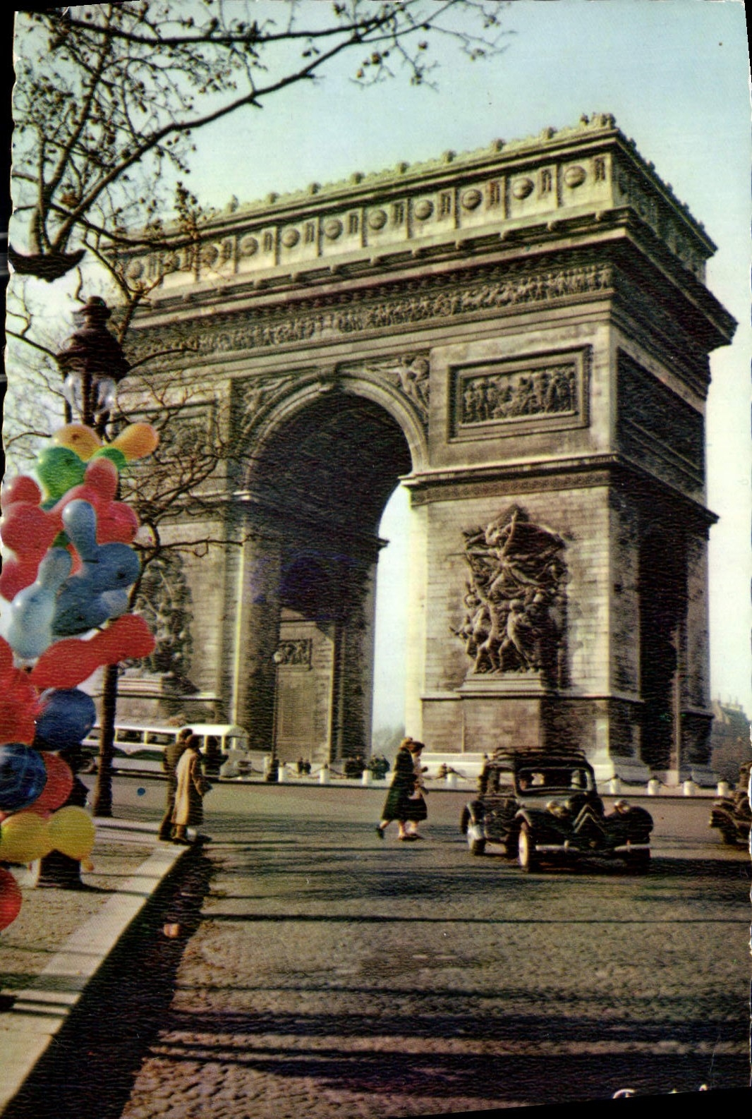 CPA Paris L'Arc de Triomphe 