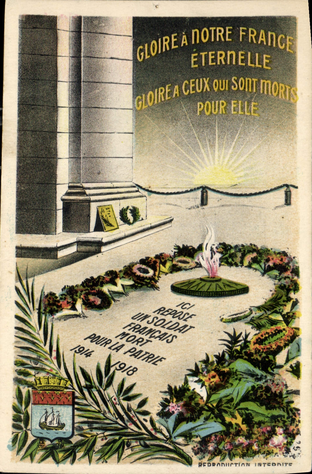 CPA Paris Soldat inconnu