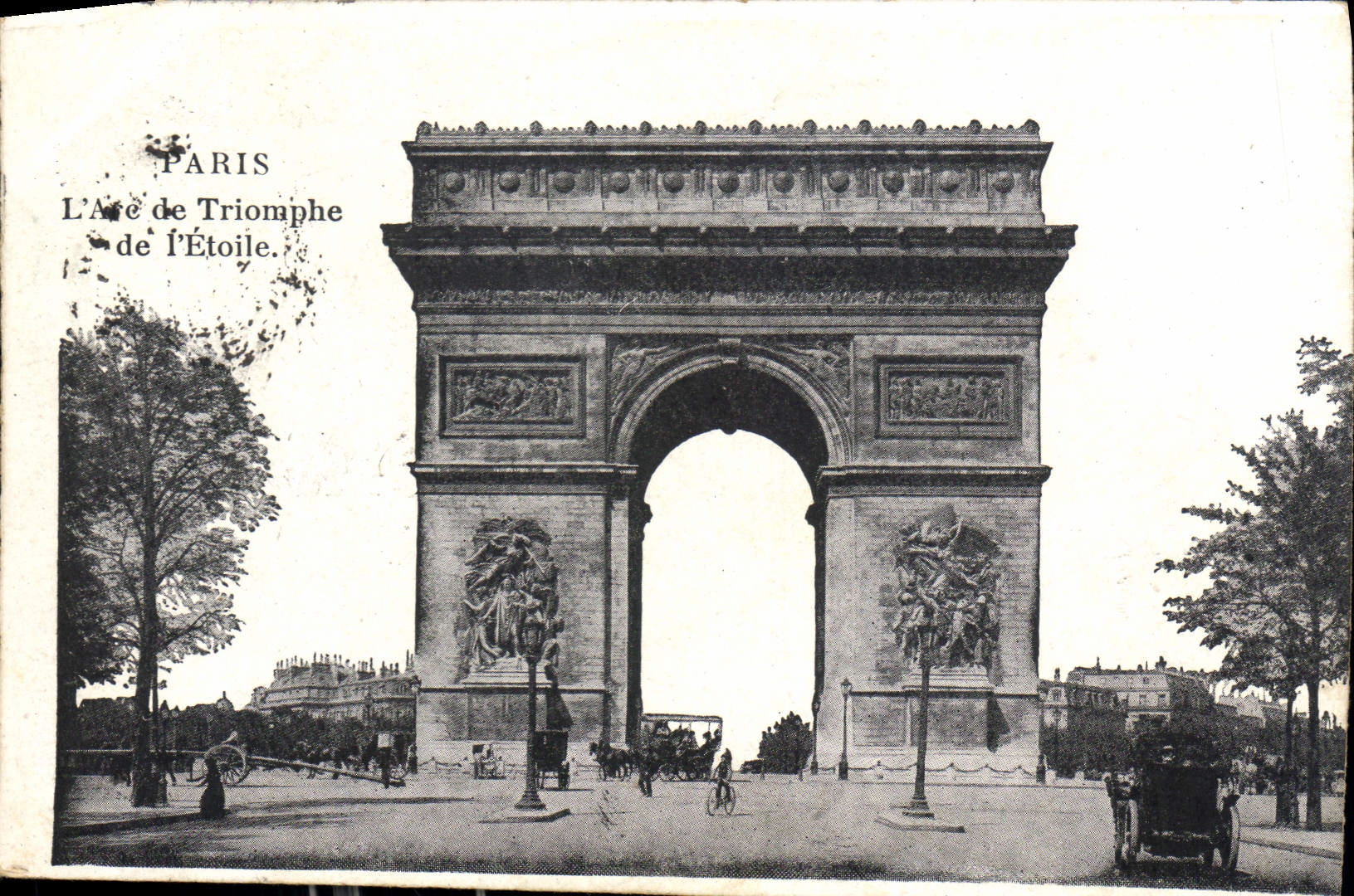 CPA Paris L'Arc de Triomphe de l'Etoile 