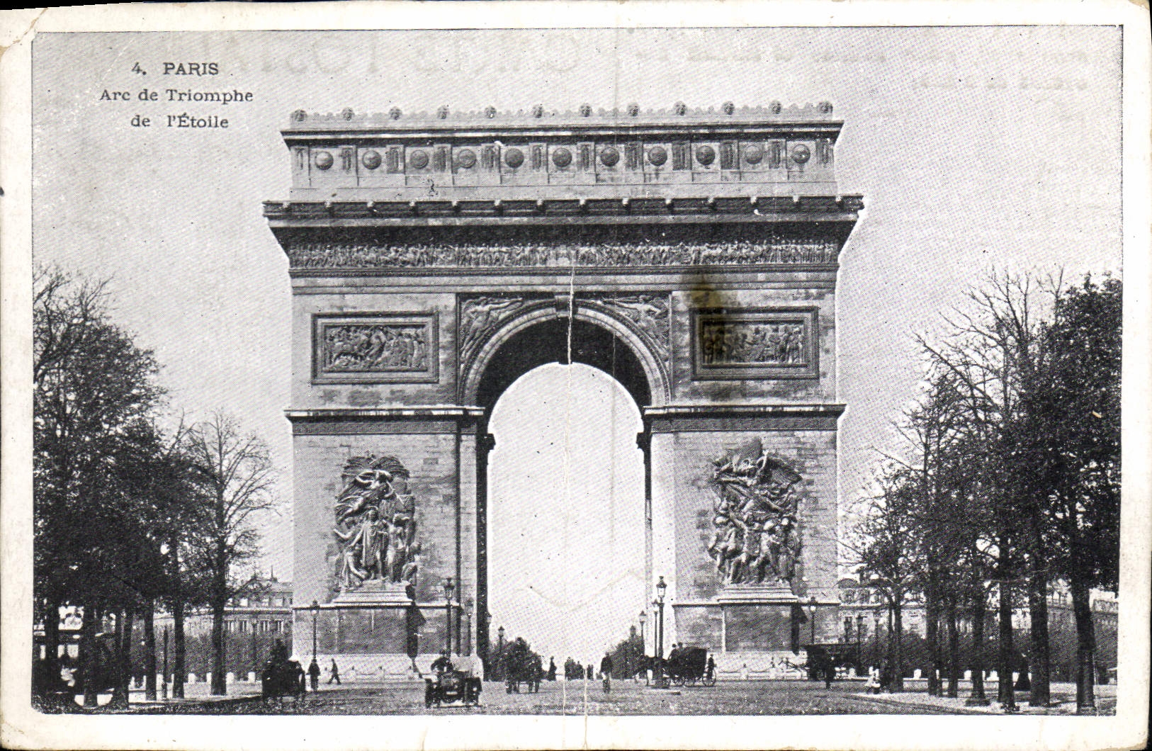 CPA Paris Arc de Triomphe de l'Etoile 
