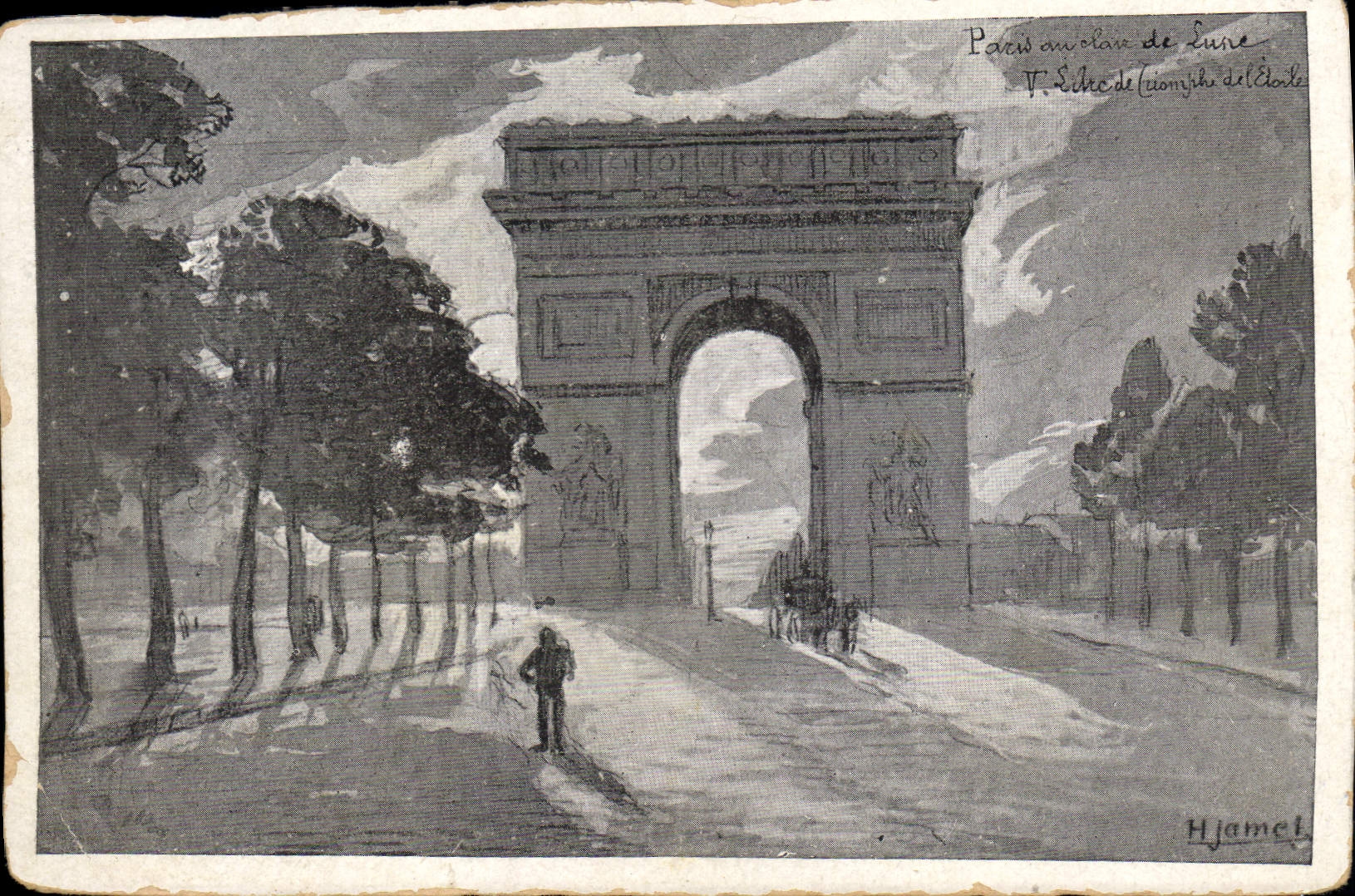 CPA Paris Arc de Triomphe de l'Etoile 