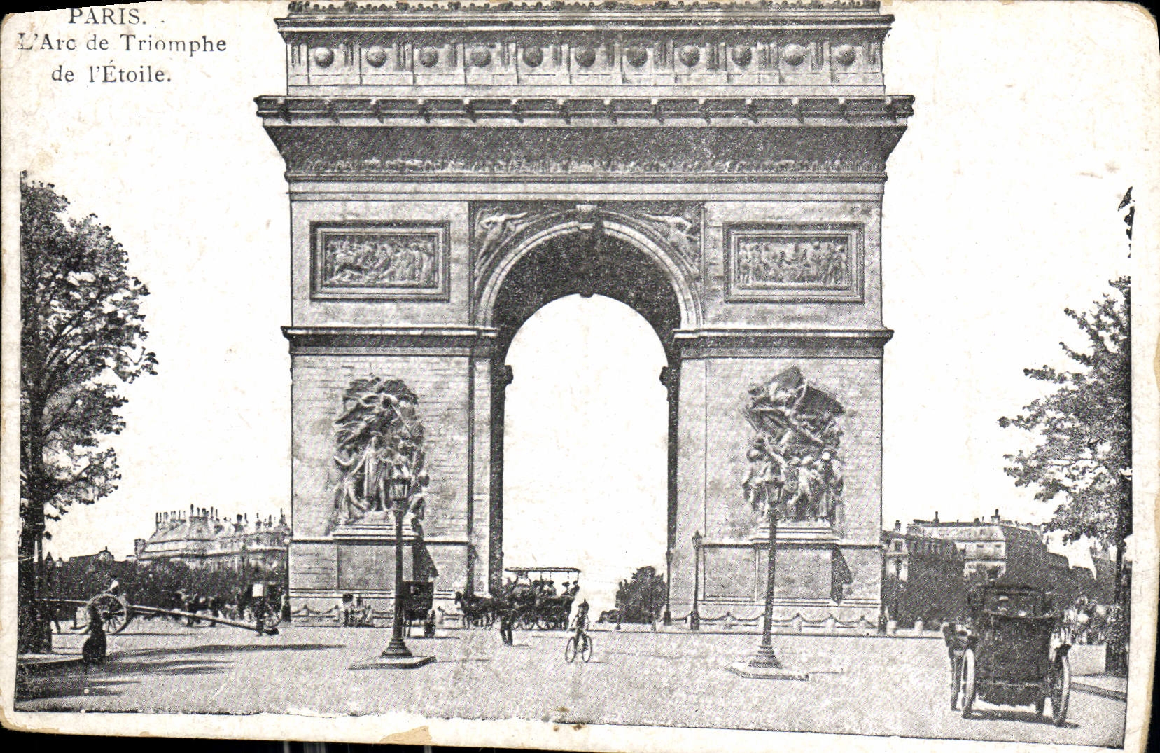 CPA Paris L'Arc de Triomphe de l'Etoile 