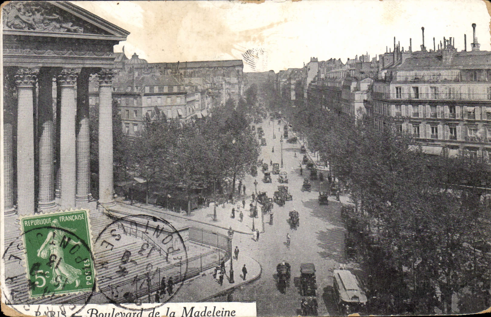 CPA Paris Boulevard de la Madeleine 