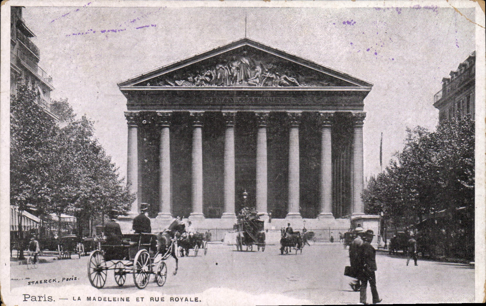 CPA Paris La Madeleine et Rue Royale 