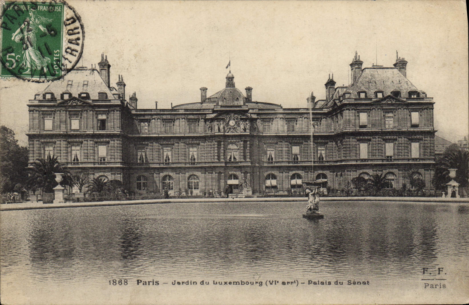 CPA Paris Jardin du Luxembourg Palais du Senat 