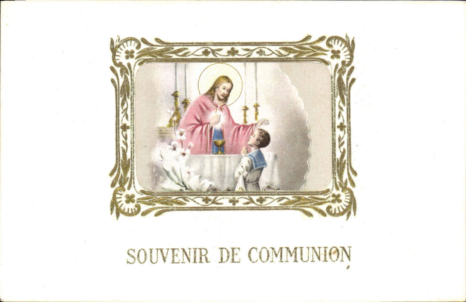 CPA Souvenir de Communion 