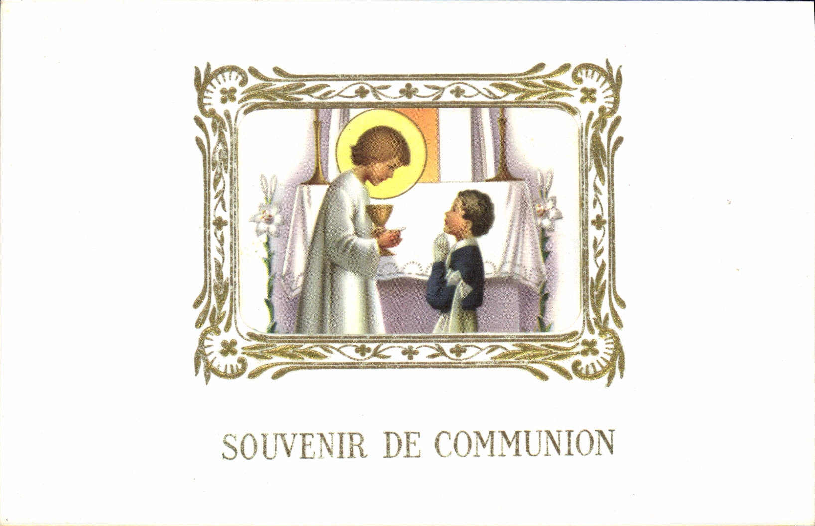 CPA Souvenir de Communion 