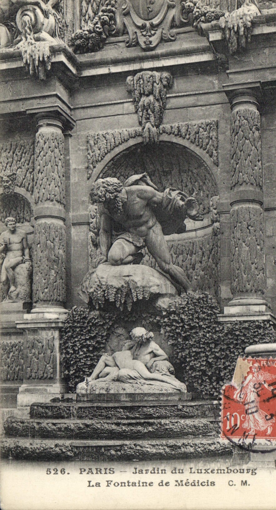 CPA Paris Jardin du Luxembourg La Fontaine de Medicis