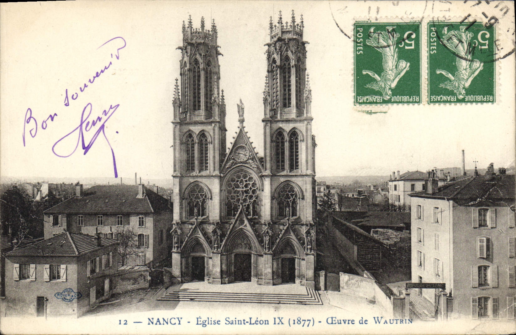 CPA Nancy Eglise Saint Leon 
